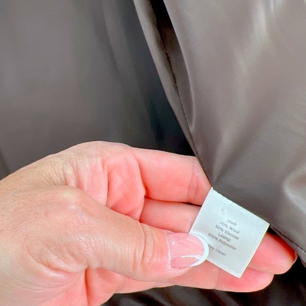 Talbots Wool Blazer One Button Size 14 Brown - image 8